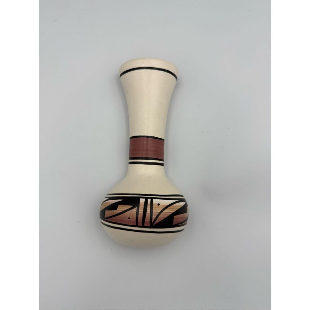 M. Marybey Handmade Hand painted Navajo Pottery Hanging Vase